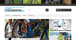 Desktop Screenshot of cykloservis.sk